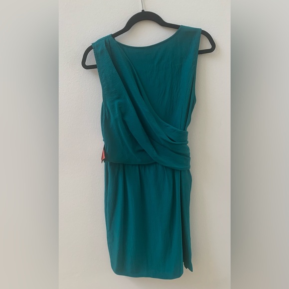 SZ 4 Ali Ro Sleeveless Dress Color/Everglade 100% Silk Dry Clean - Picture 2 of 6